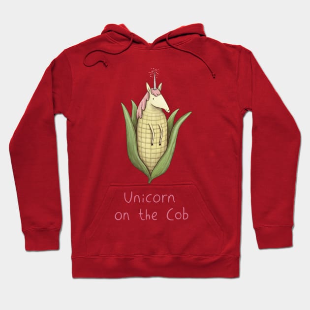 Unicorn on the Cob Hoodie by Sophie Corrigan